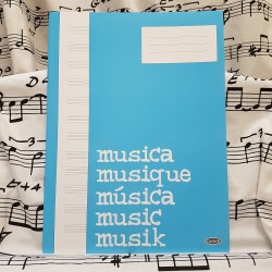 Cahier de musique 12 portées