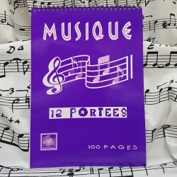 Bloc musique 12 portées