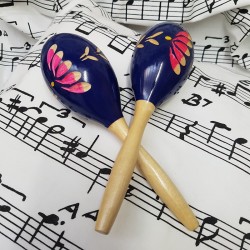 maracas en bois violette